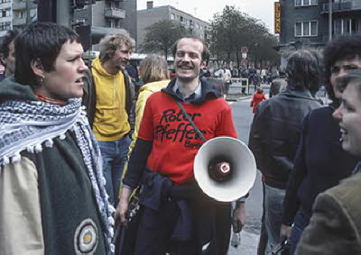 Demonstranten in Schöneberg (1979)