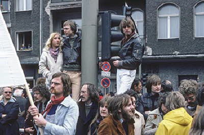 Demonstrantengruppe in Schöneberg (1979)