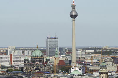 Dom und Fernsehturm vom Kollhoff-Tower (2016)