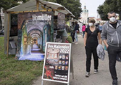 Kunstmarkt in der Charlottenburger Schloßstraße (2021)