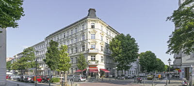 Panorama der Seelingstraße Ecke Danckelmannstraße (2014)