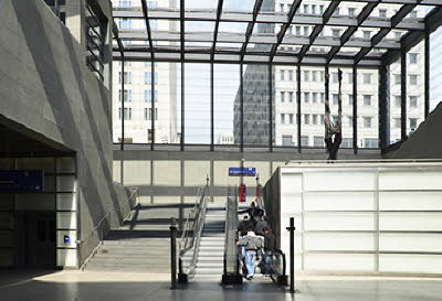 Rolltreppe im Bahnhof Potsdamer Platz (2011)