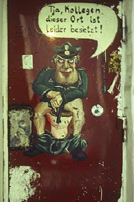 Wandbild in besetztem Haus (1981)